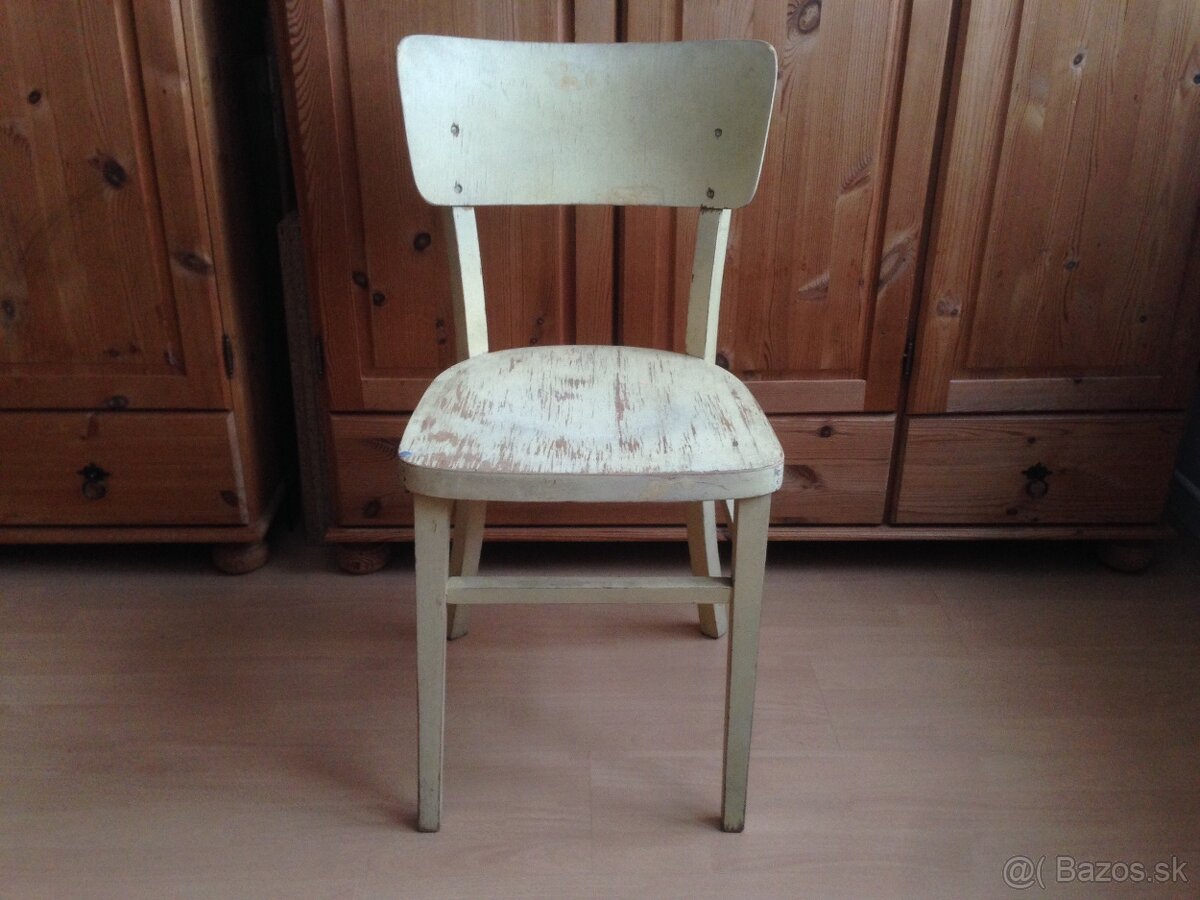 Retro drevená stolička - 3