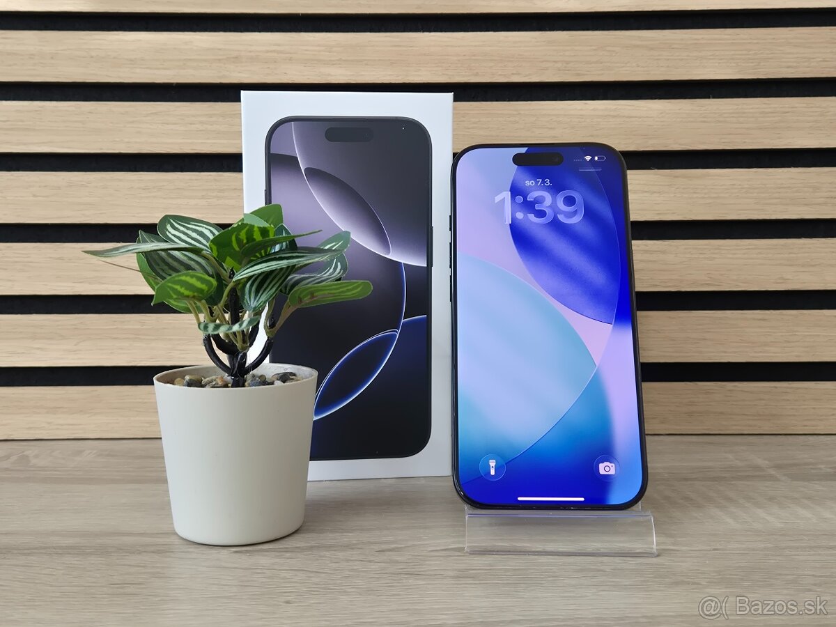 Apple iPhone 16 Pro 128GB Black Titanium | ZÁNOVNÝ - 3