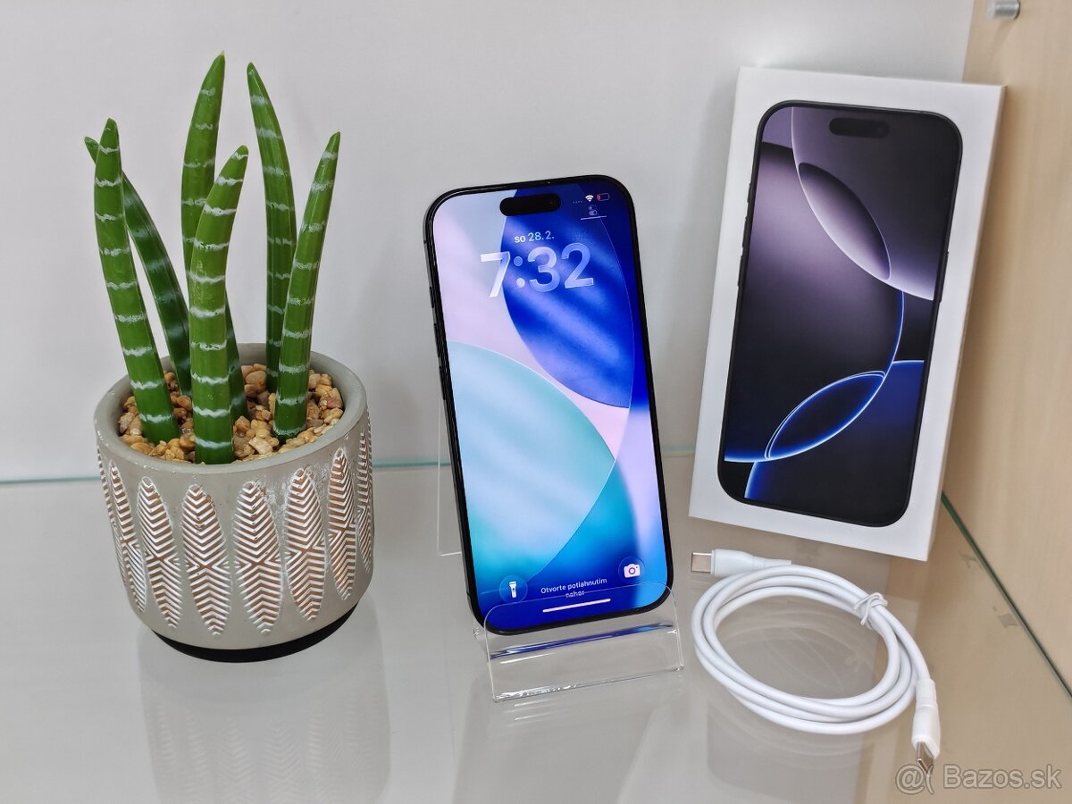 Apple iPhone 16 Pro 128GB Black Titanium | ZÁRUKA 24M - 3