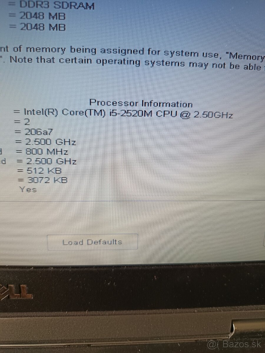 Dell latitude E6320 - 3