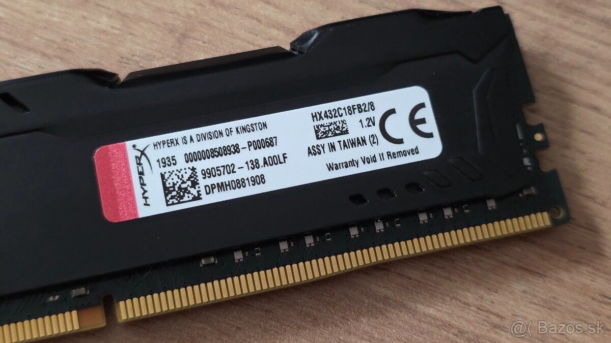 RAM DDR4 Kingston HyperX 3200Mhz 16GB - 3