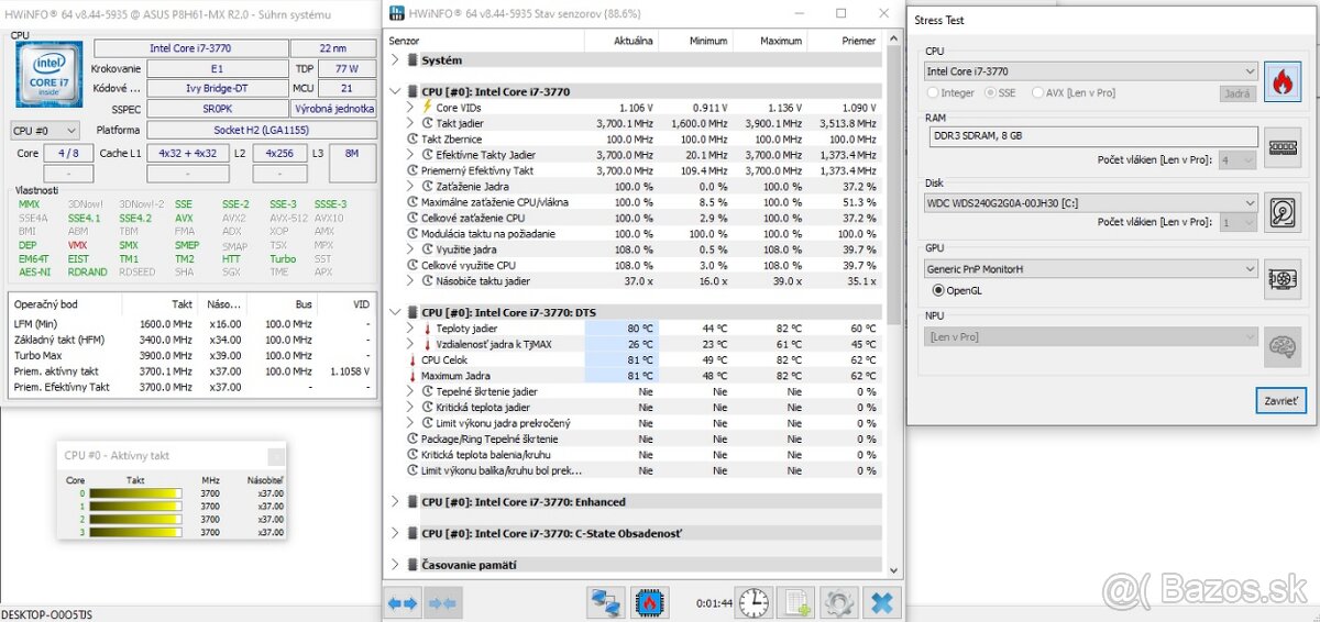 Intel Core i7-3770 (3x) - 3