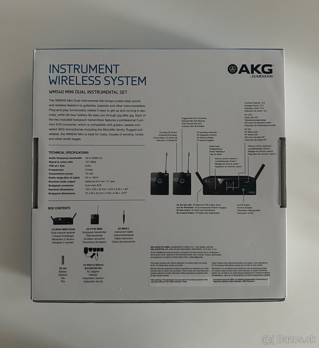 AKG WMS40 Mini2 Instrumental Dual Bezdrôtový systém - 3