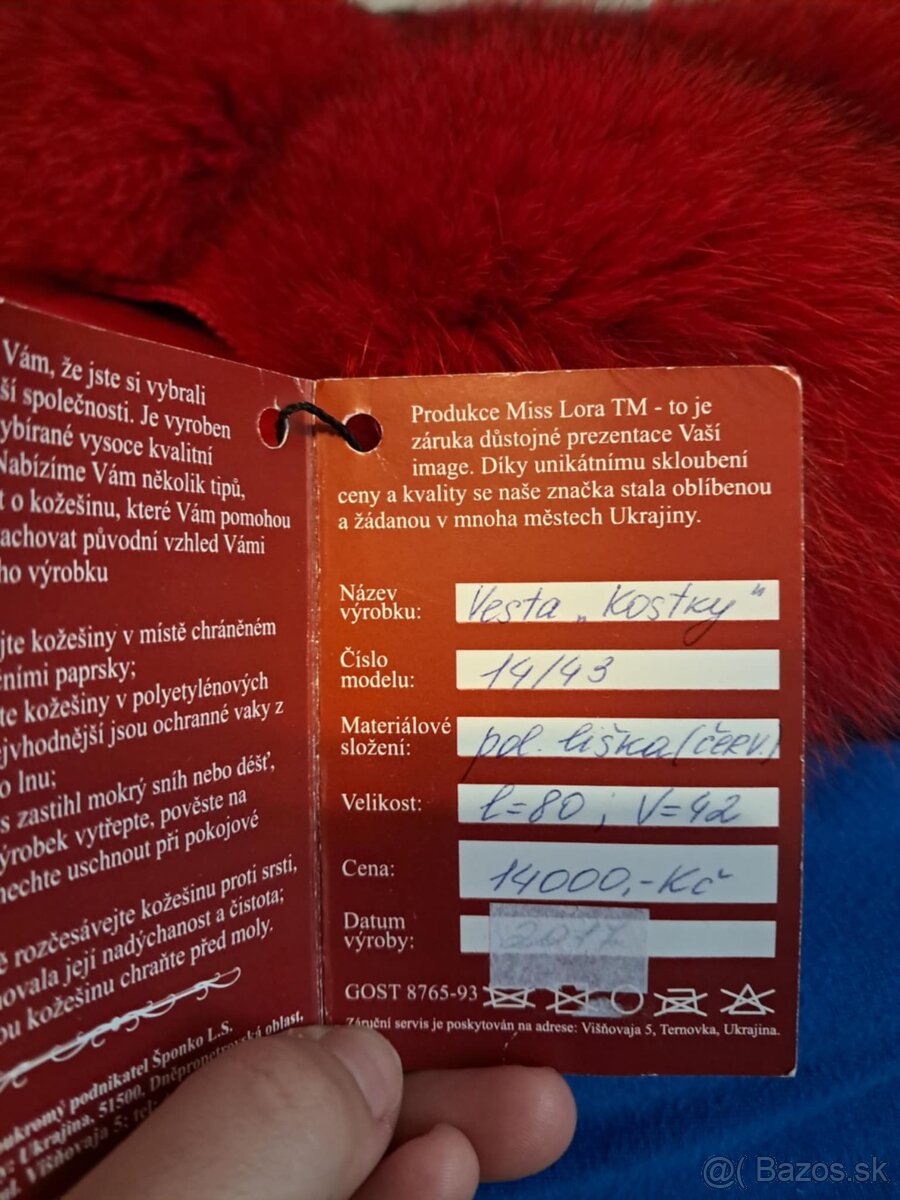 Luxusná kožušinová vesta z polárnej líšky - 3