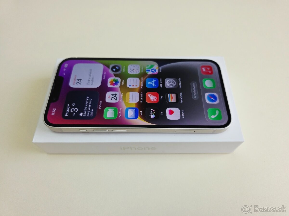 APPLE IPHONE 14 128GB STARLIGHT ZDRAVIE BATERKY 100% - 3