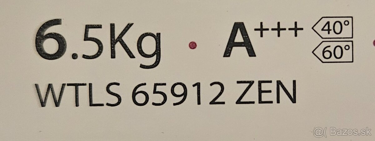 Predám práčku Whirpool WTLS 65912 zen / 45€ - 3