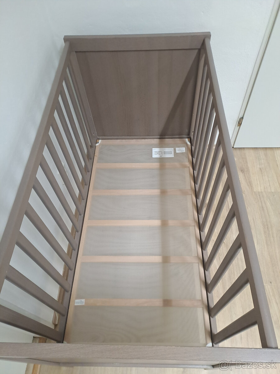 Detská postieľka IKEA, hnedá - 3