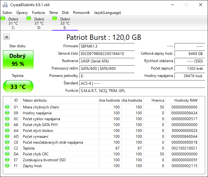Patriot Burst 120GB - 3