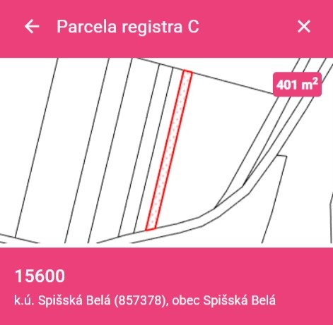 Znizena cena - Parcela 401 m2 - 3