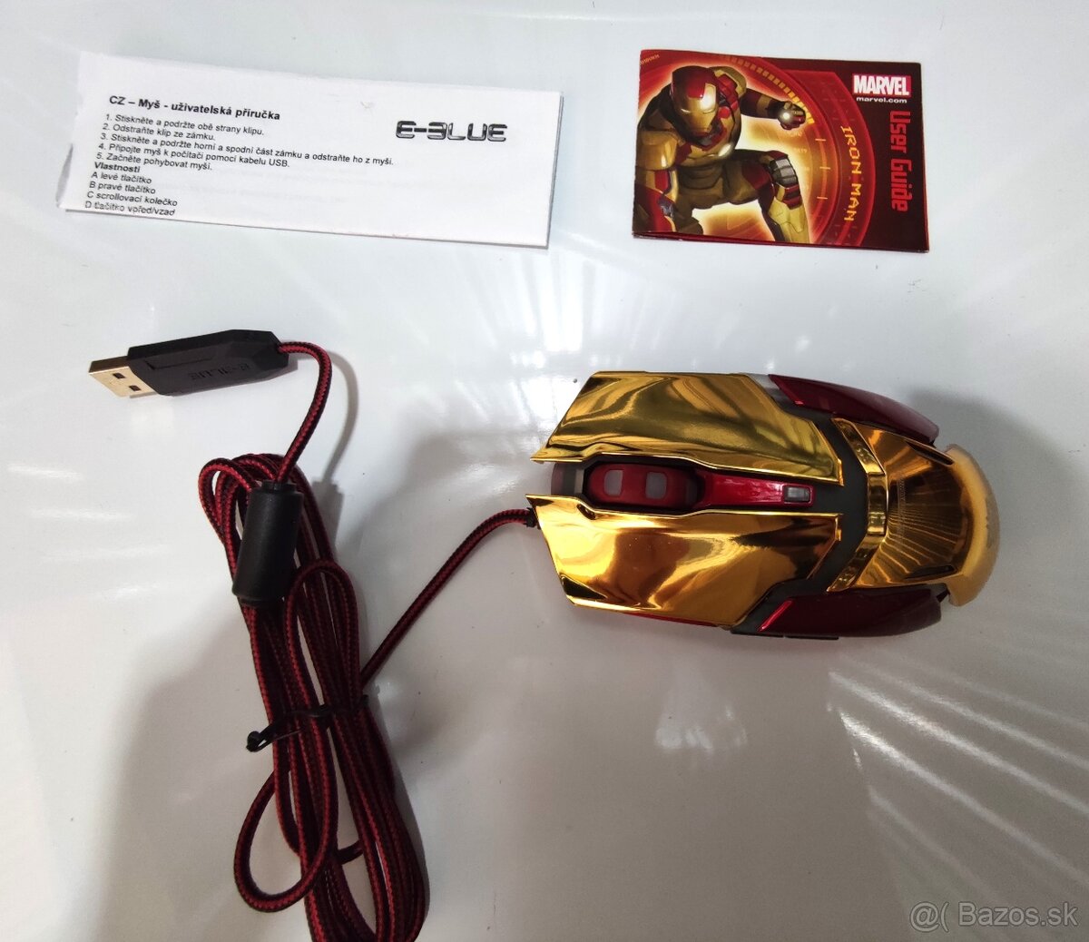 Marvel Iron Man Armor – herná USB myš E-BLUE - 3