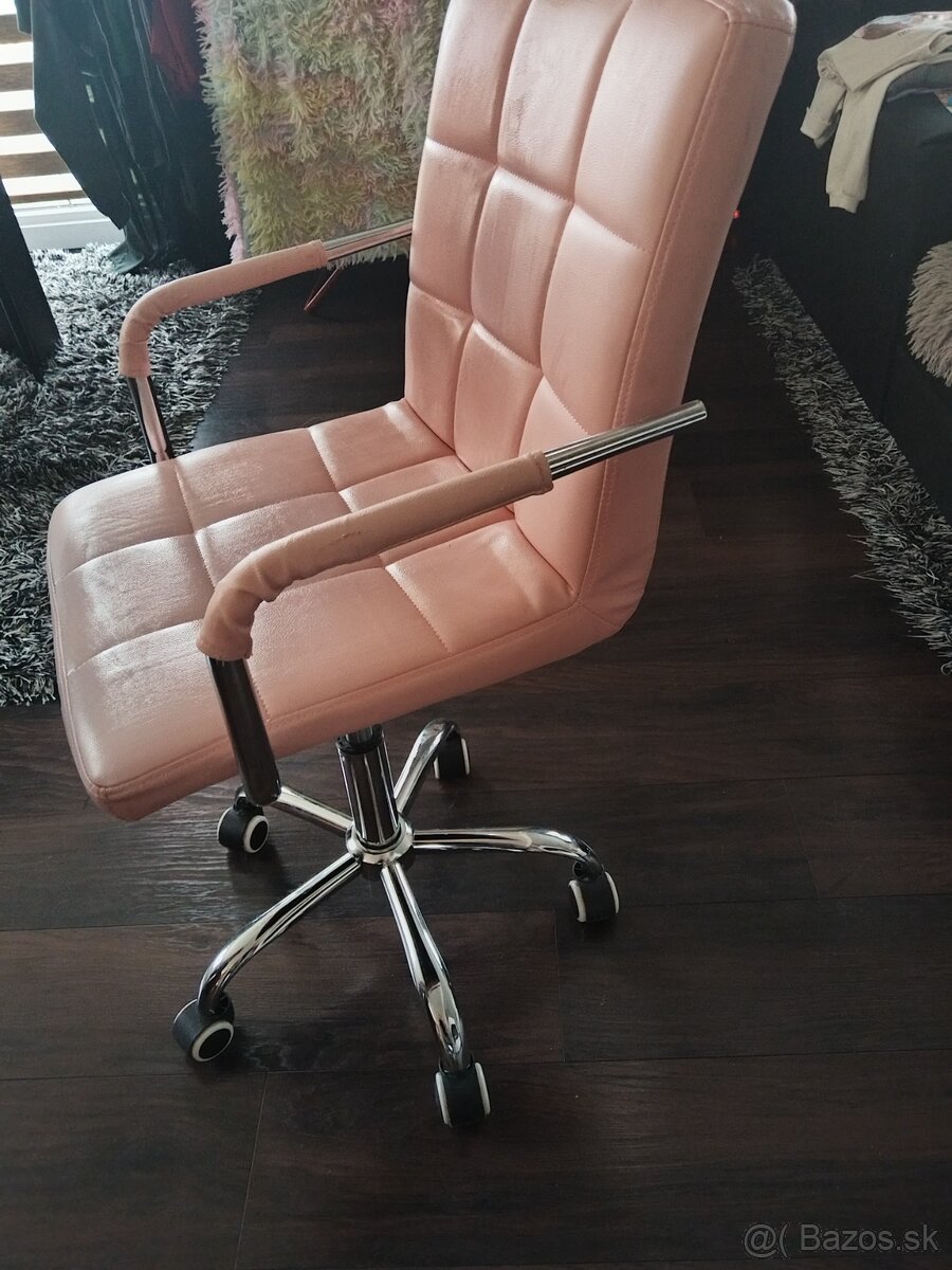 Kancelárska ružova stolička - 3
