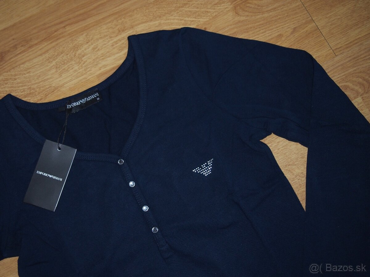 Armani dámske tričko tmavomodré - 3