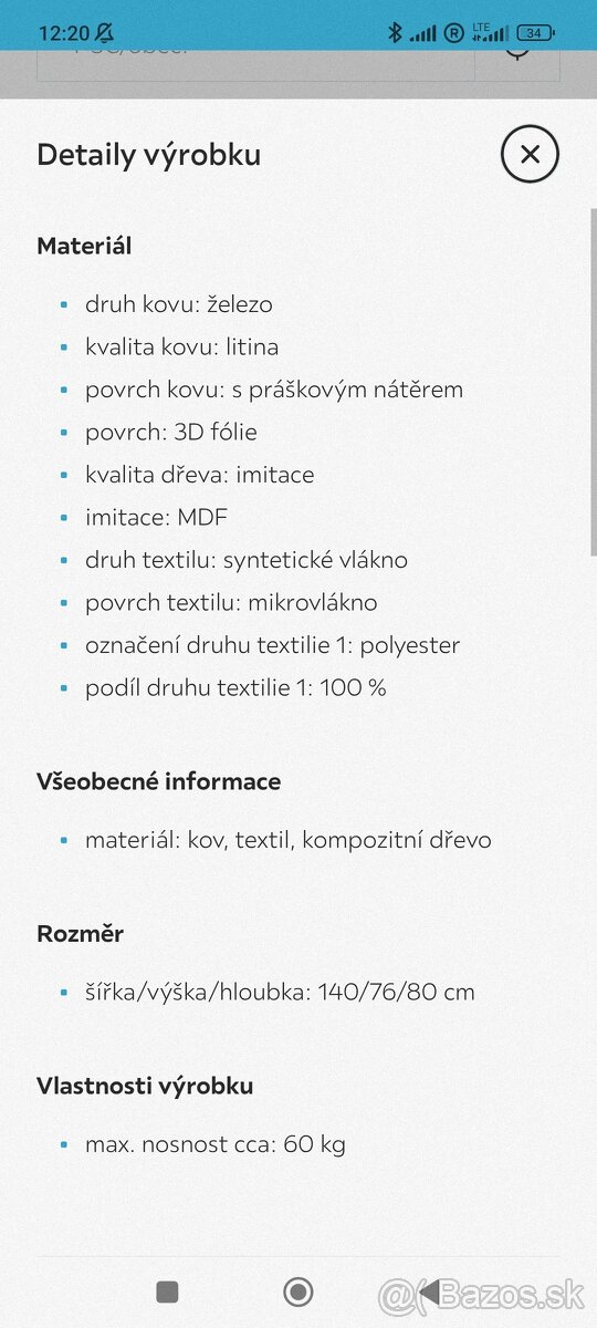 Jedálenský stôl 140x80 - 3