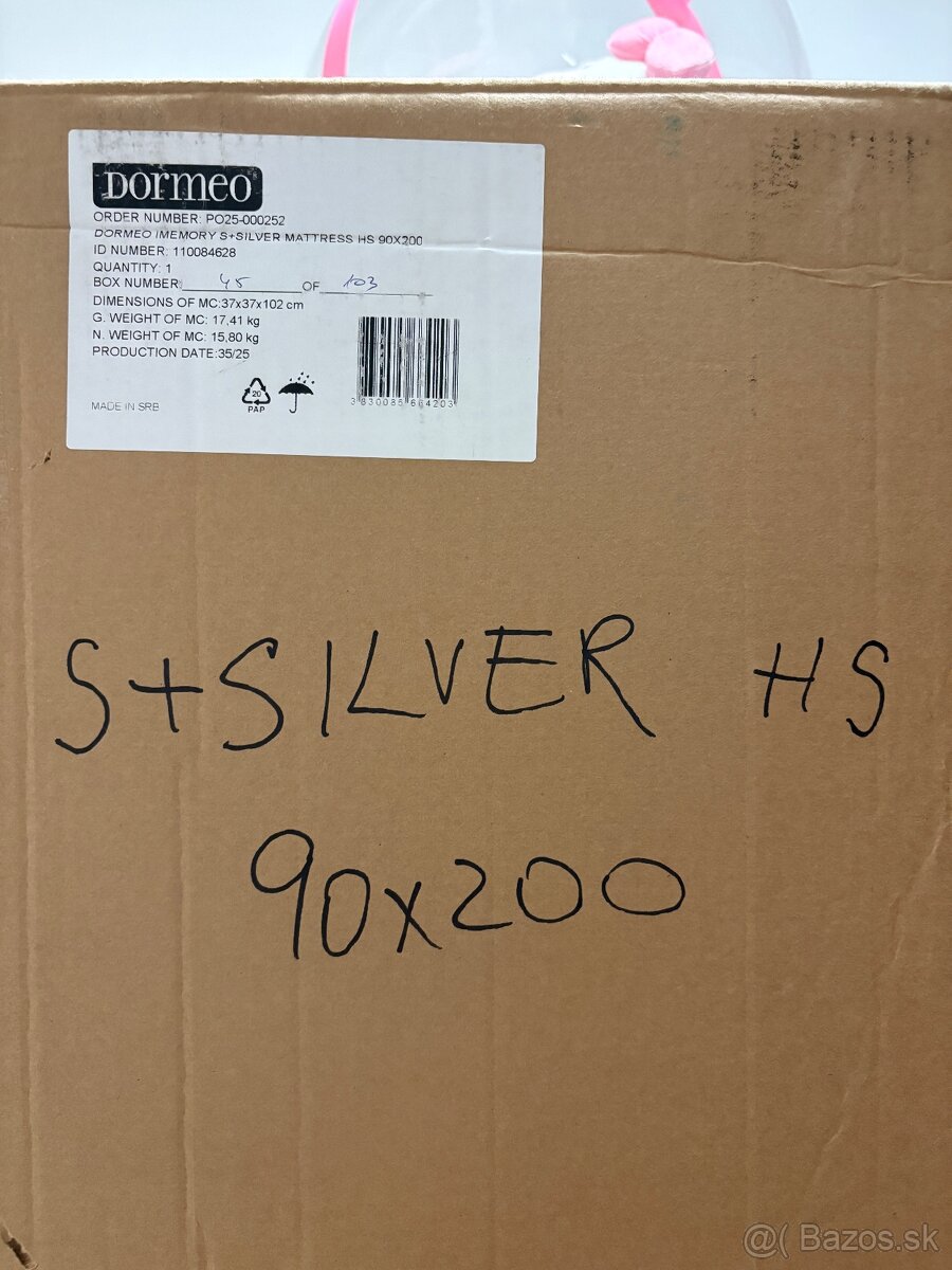 Predám Matrac iMemory Silver S+ - 3