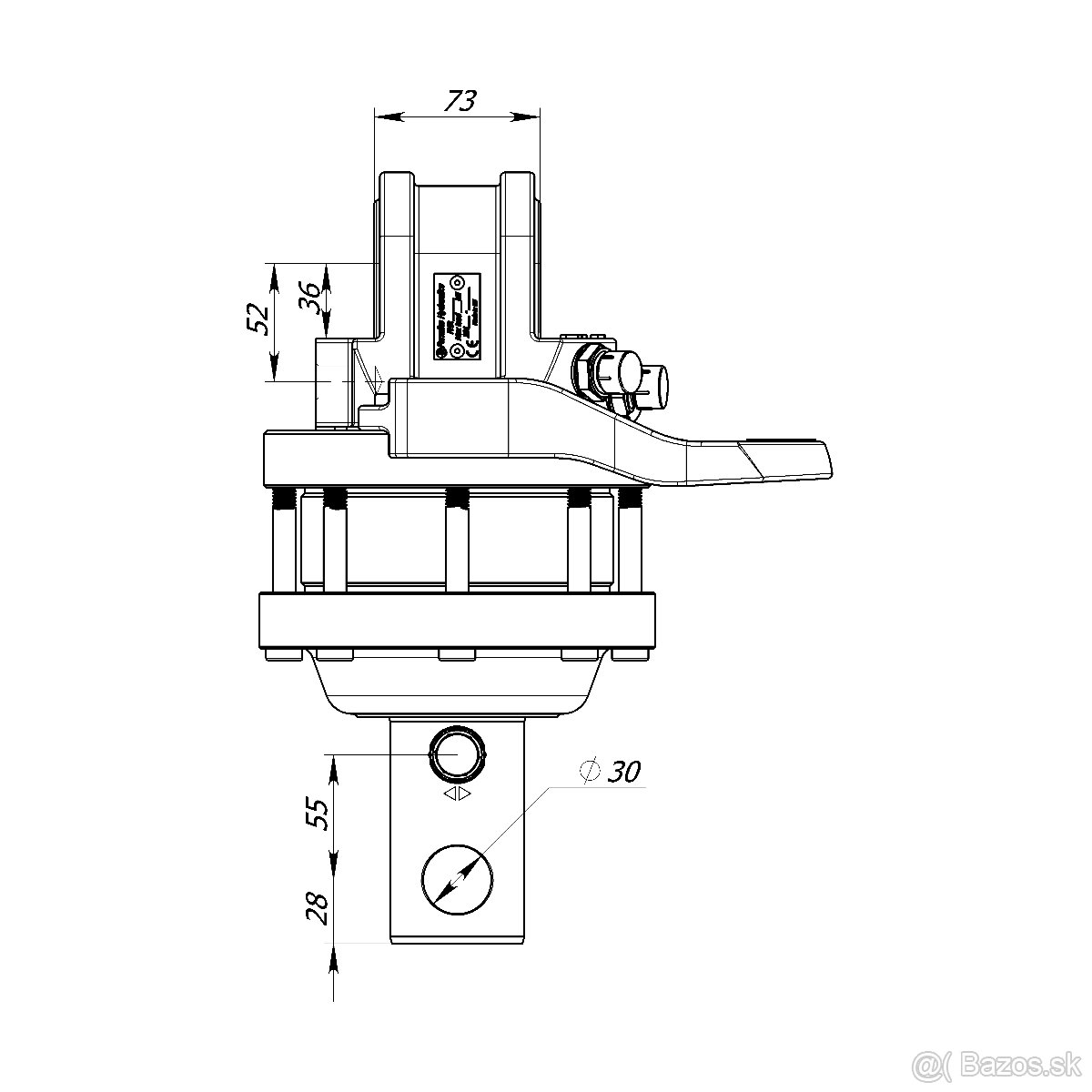 hydraulický rotátor FORMIKO 4,5 t FHR4500 L - 3