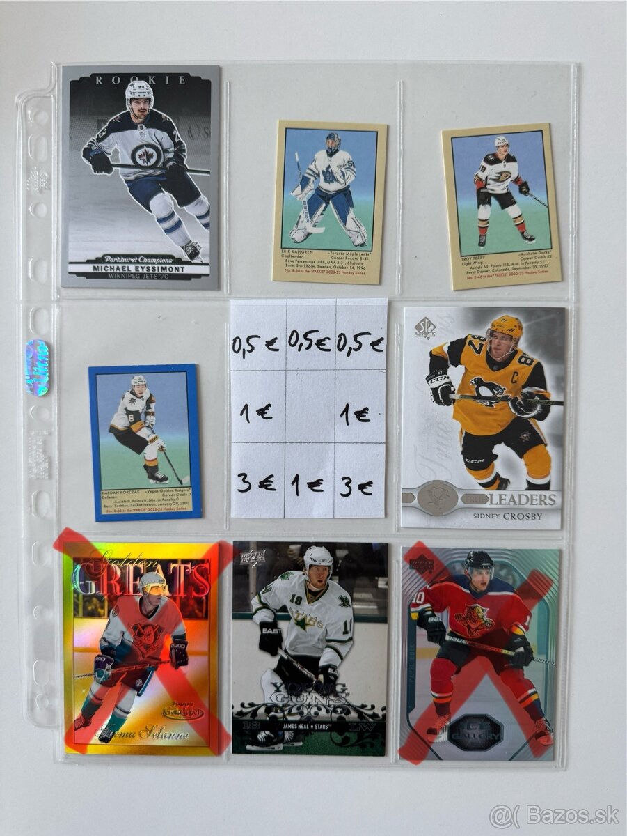 Hokejové kartičky NHL - 3