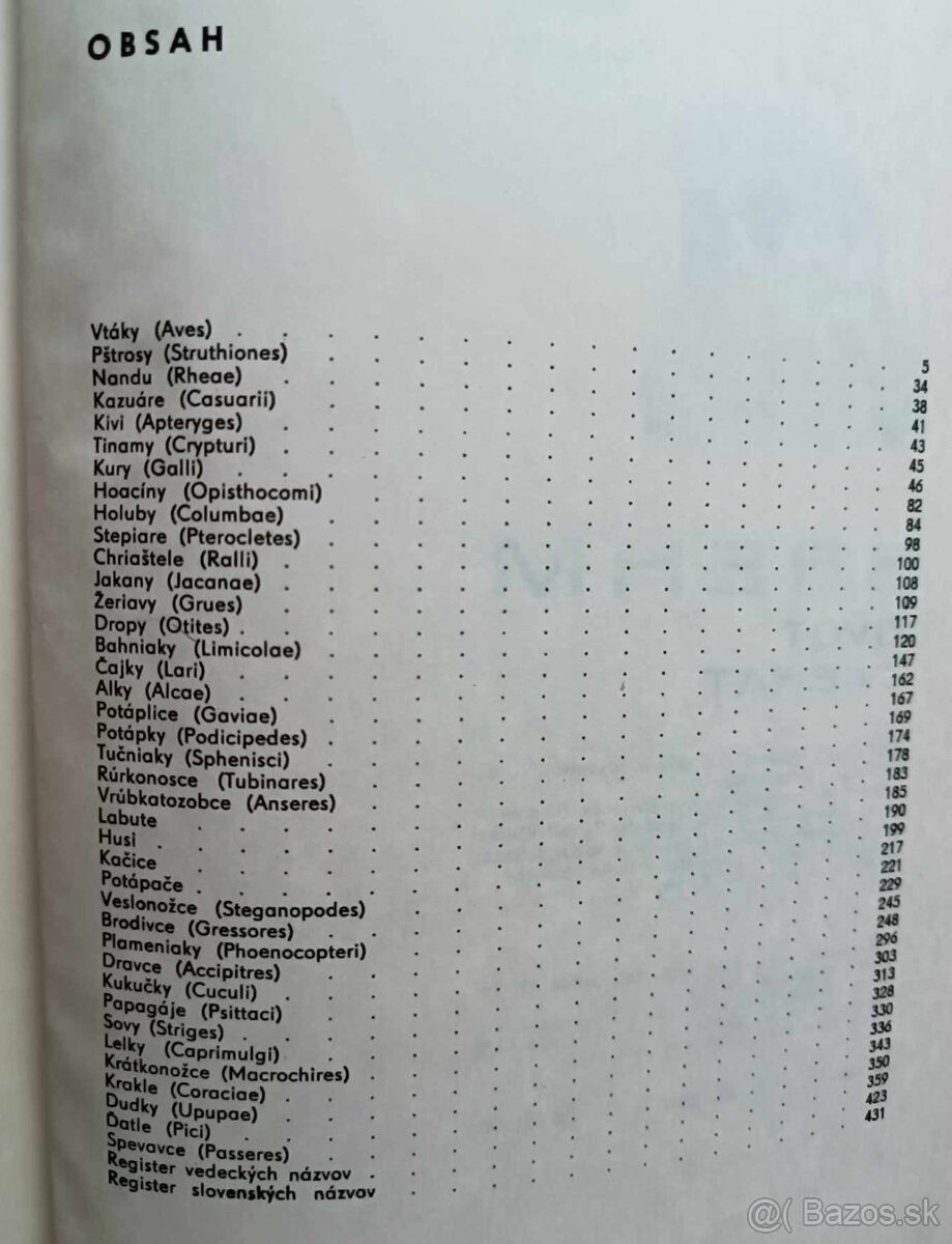 Kniha Vtáky - 3