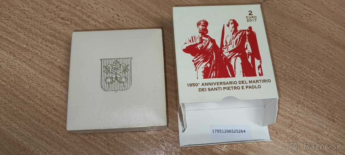 Proof 2 eurová (2€) minca Vatikán 2017 - 3