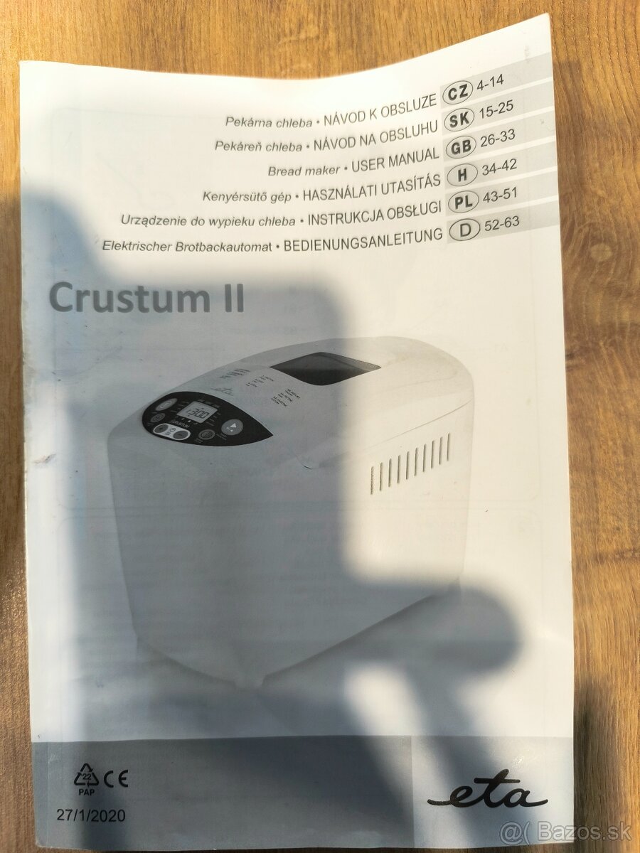Domáca pekáreň ETA ako nová - 3