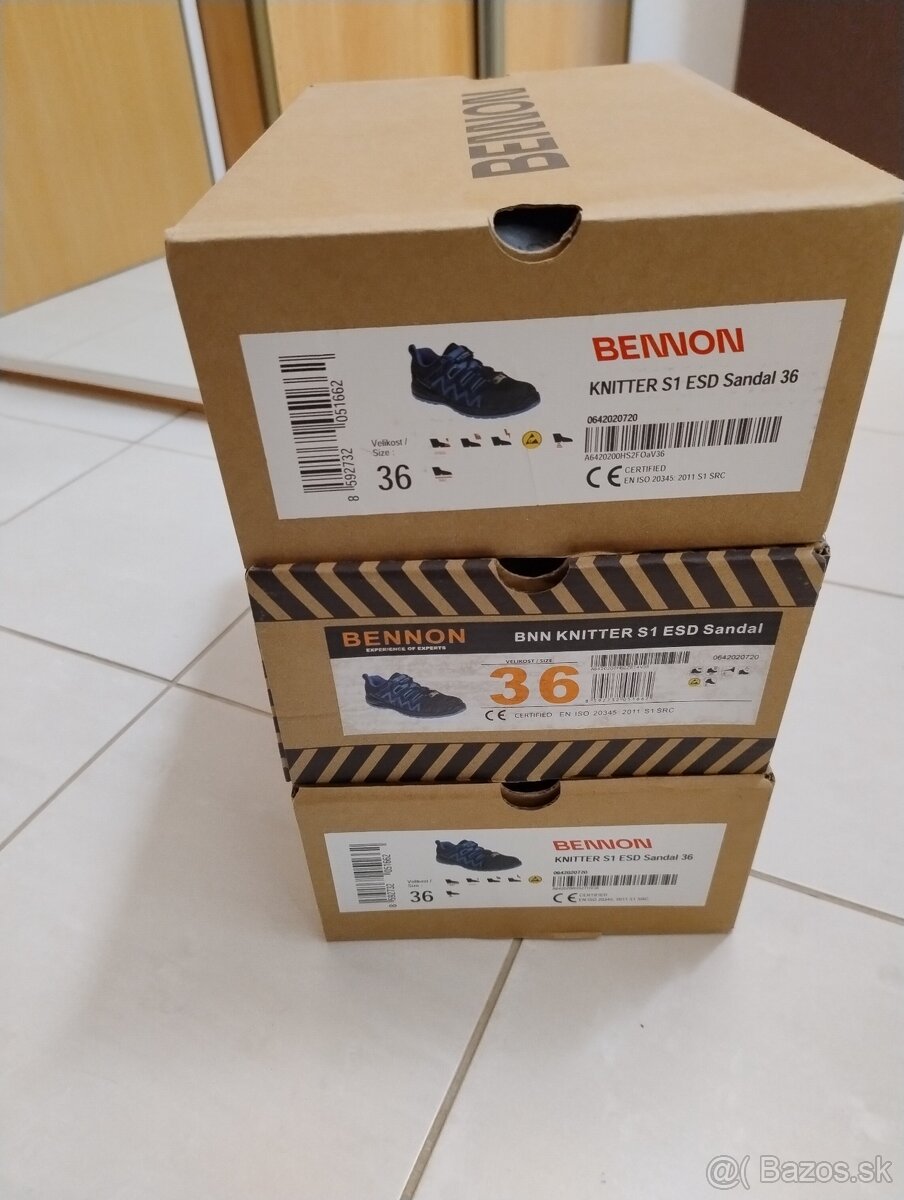 Pracovná obuv bennom č. 3x36 - 3