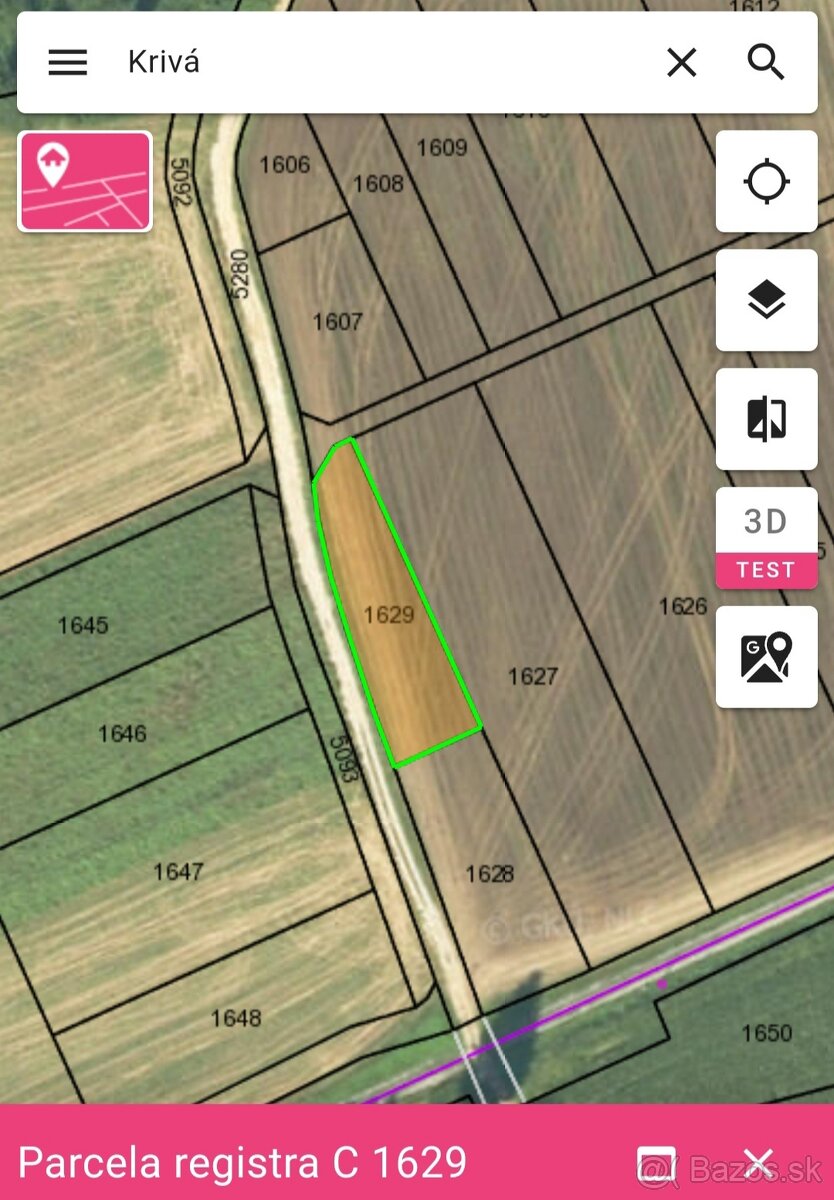 Pozemky Krivá - 3
