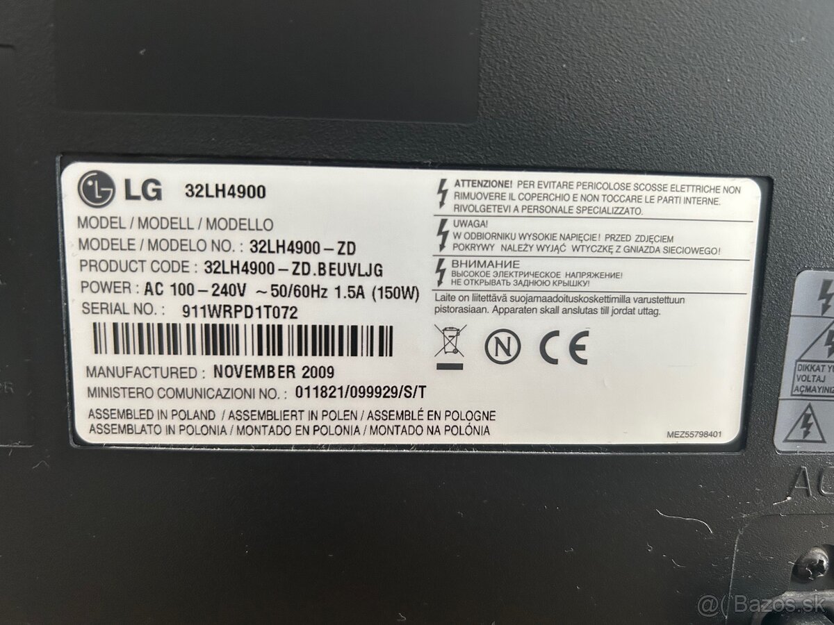 Predám televízor LG - 3