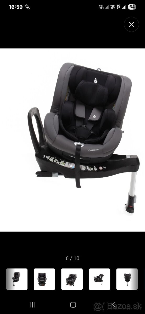 Detska autosedacka ZOPA Voyager 360 Foggy Grey - 3