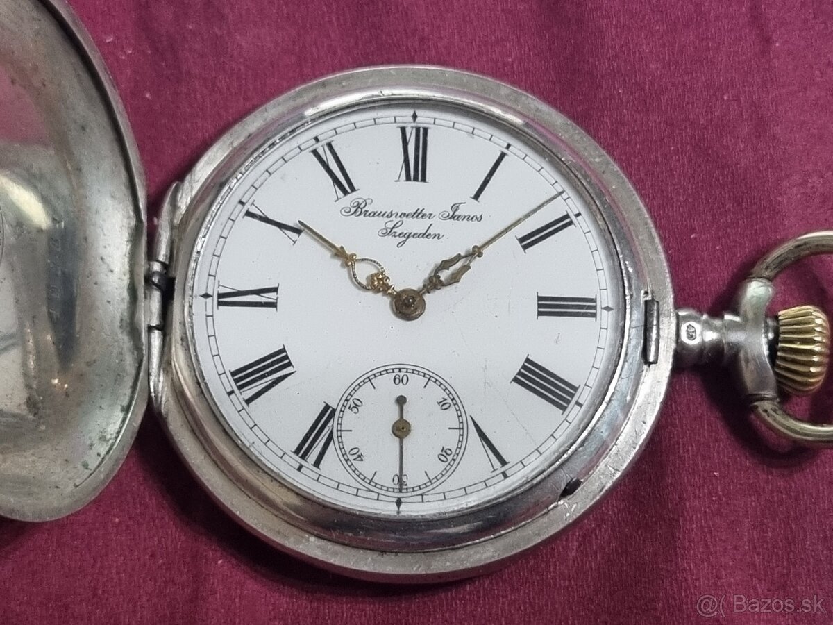 Strieborné, vreckové hodinky. - 3