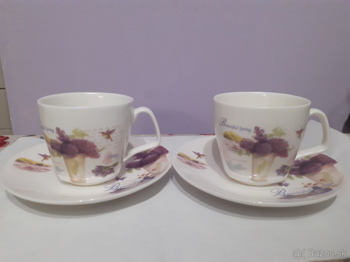 šálky levandula - 3