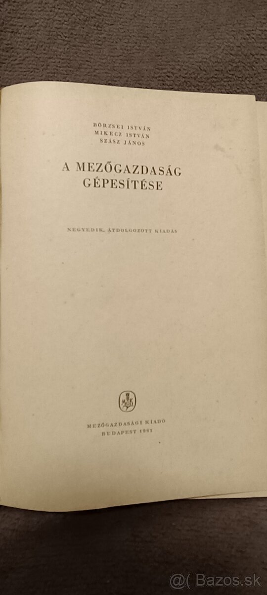 A MEZŐGAZDASÁG GÉPESÍTÉSE - 3