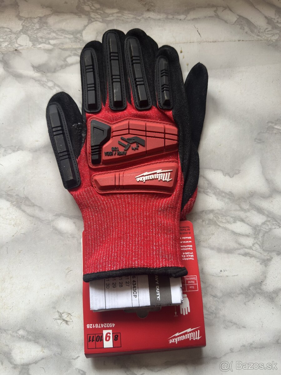 profesionálne pracovné Milwaukee a R-Flex rukavice 20 ks - 3