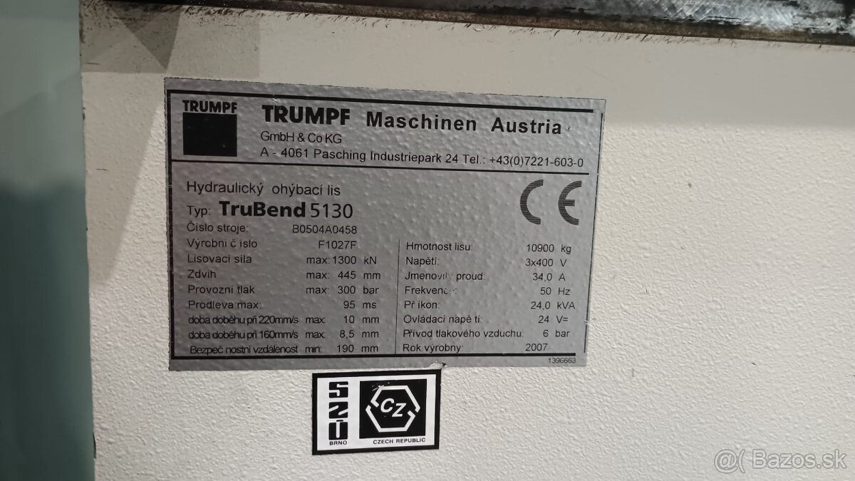 Oraňováci lis Trumpf - 3