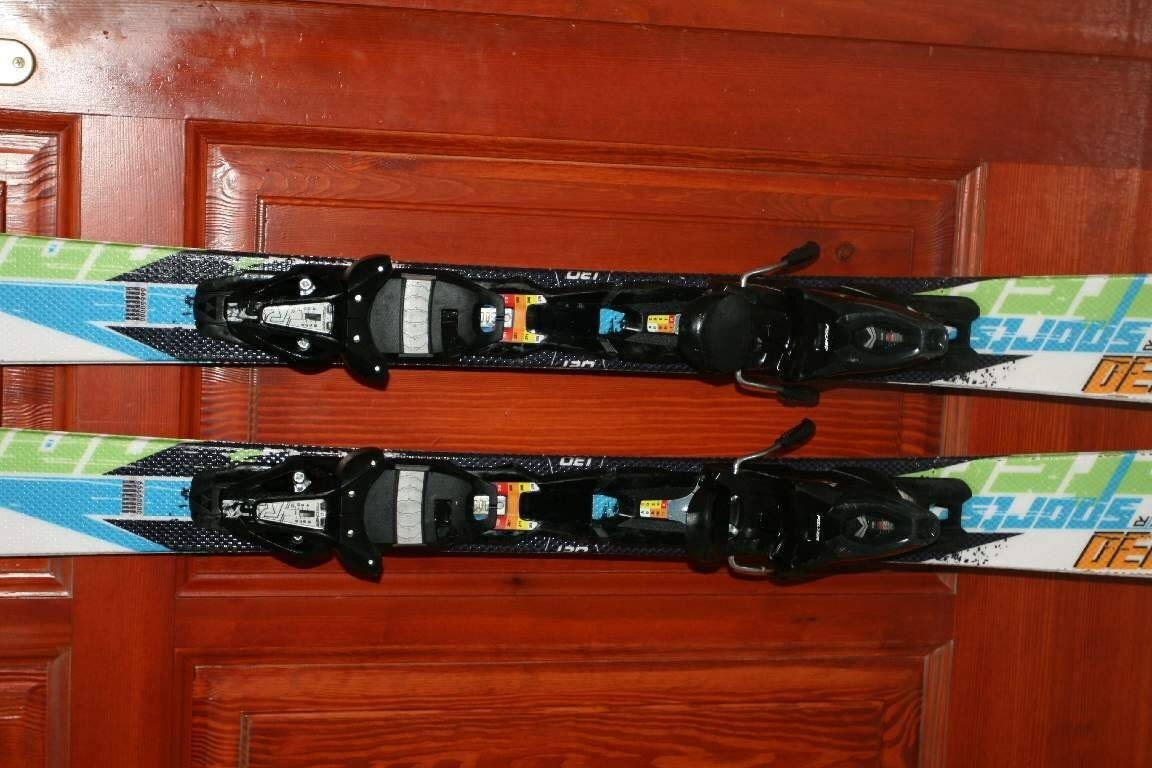 lyže fischer 130 cm , drevene jadro - 3