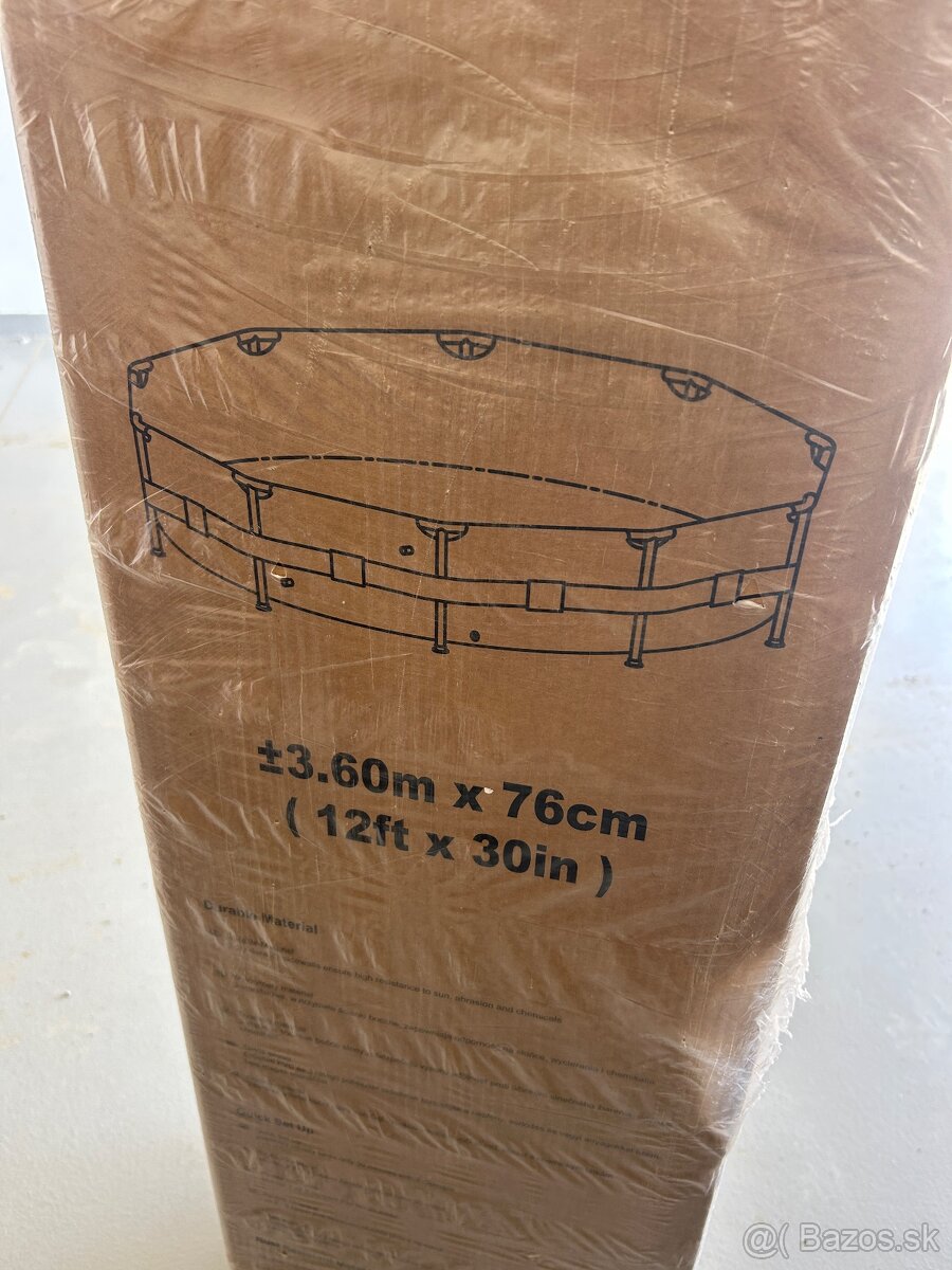 Bazen s filtráciou ešte zabalený 366x76cm - 3