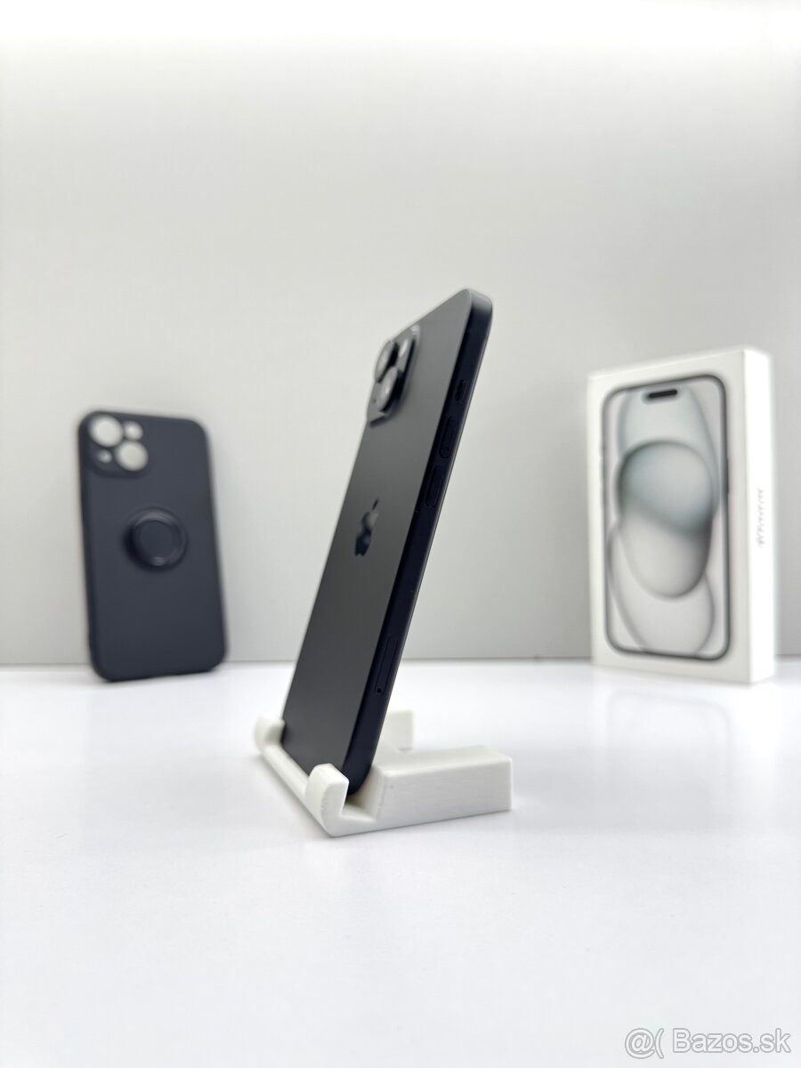 iPhone 15 128GB BLACK TOP STAV ORIGINÁL - 3