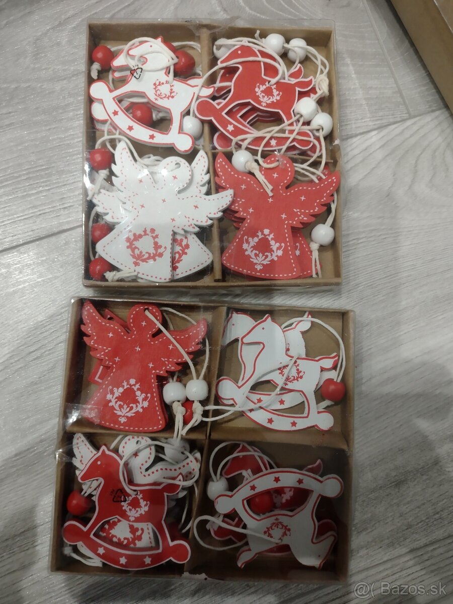 Vianočné ozdoby ČERVENÉ - 3