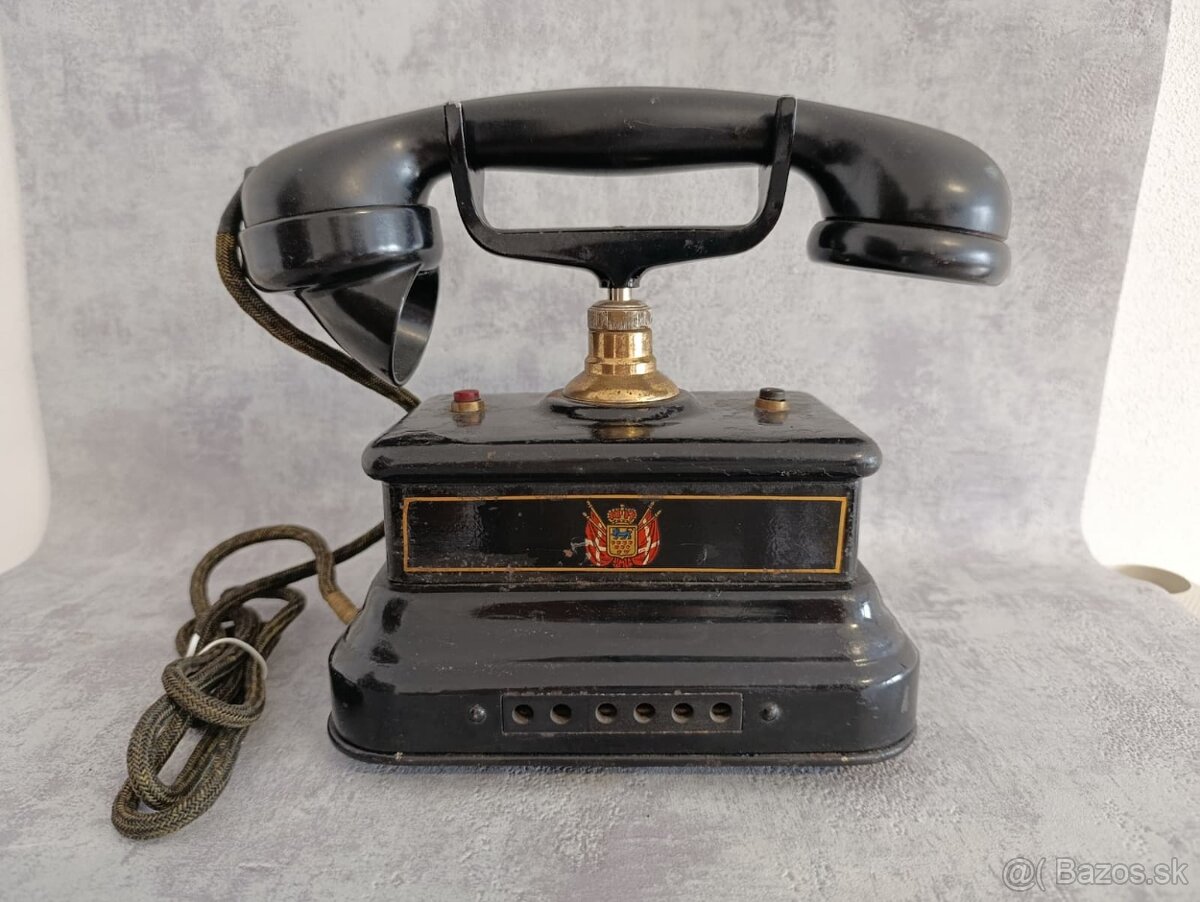 Velmi starý dánský telefon Jydsk z pošty z Kodaně. - 3