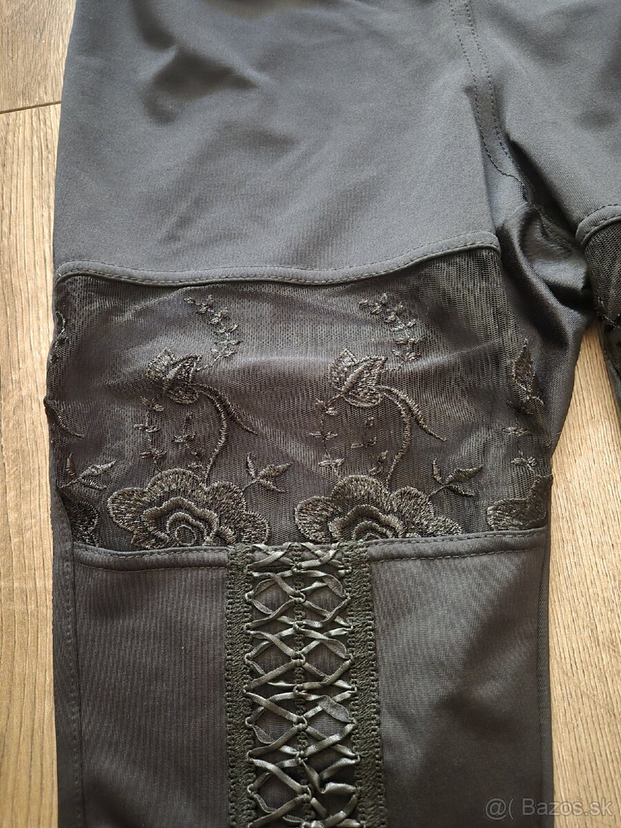 Čierne elegantne leginy - 3