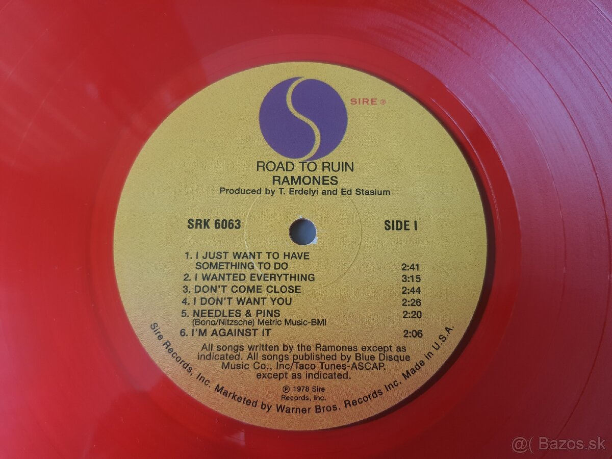 Ramones - Road to ruin, vinyl ( color red ) - 3