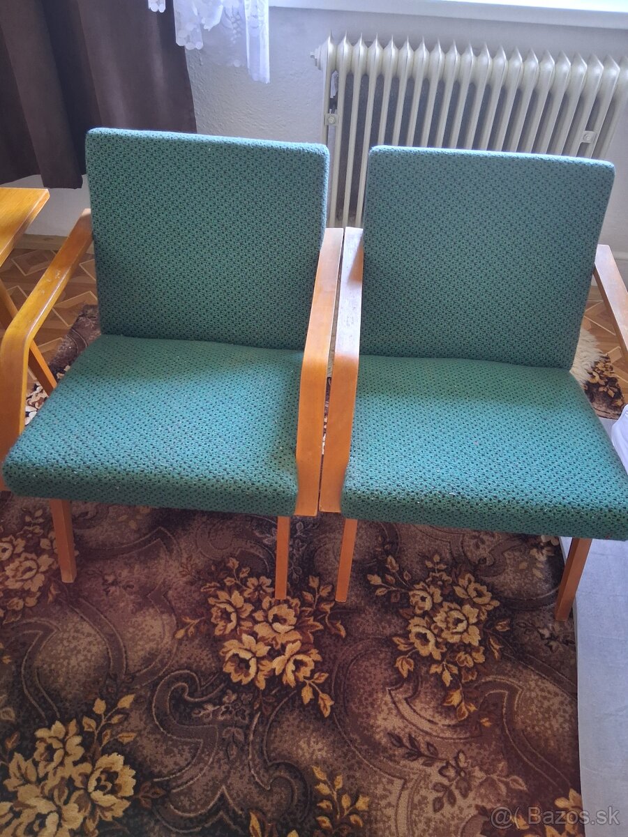 Konferenčný stolík + 2 kreslá - 3