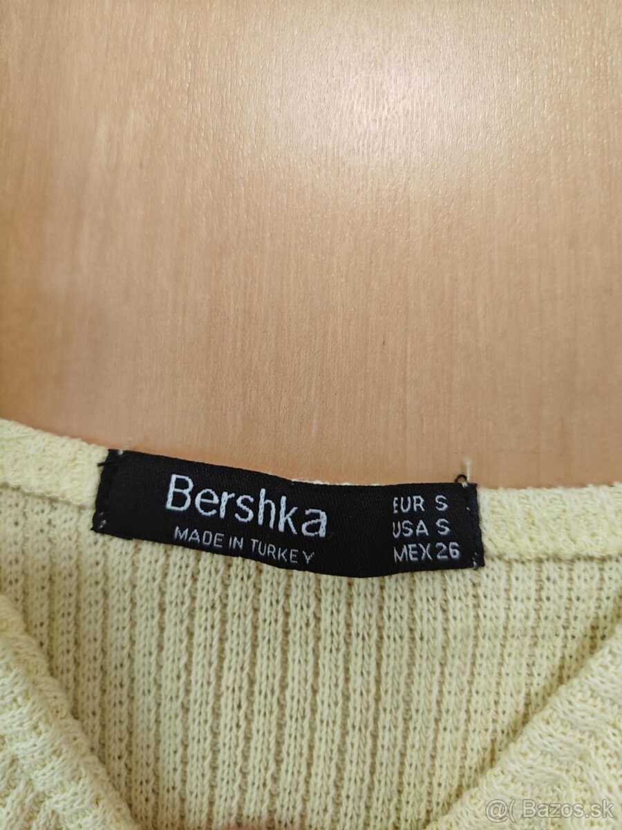Žltý top značky Bershka - 3