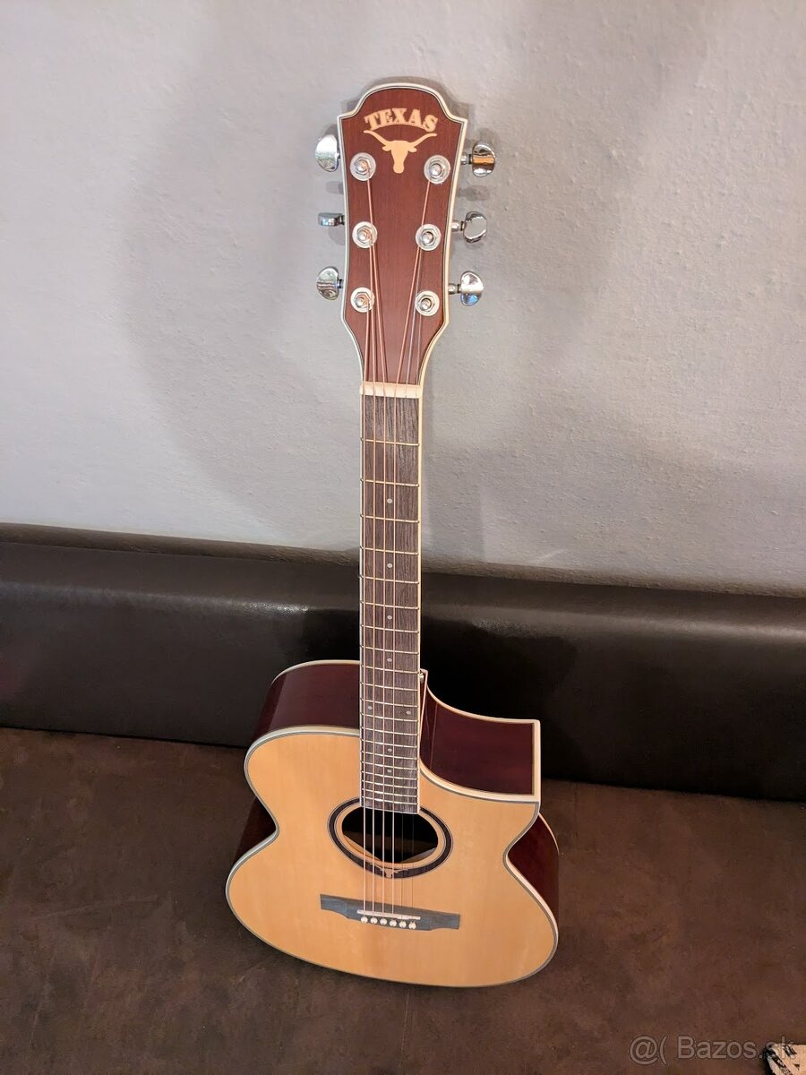 Elektroakustická gitara Texas, príslušenstvo v cene - 3