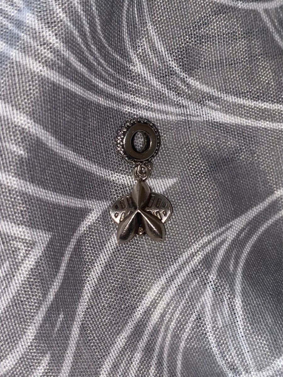 Visací prívesok Pandora – červená orchidea - 3