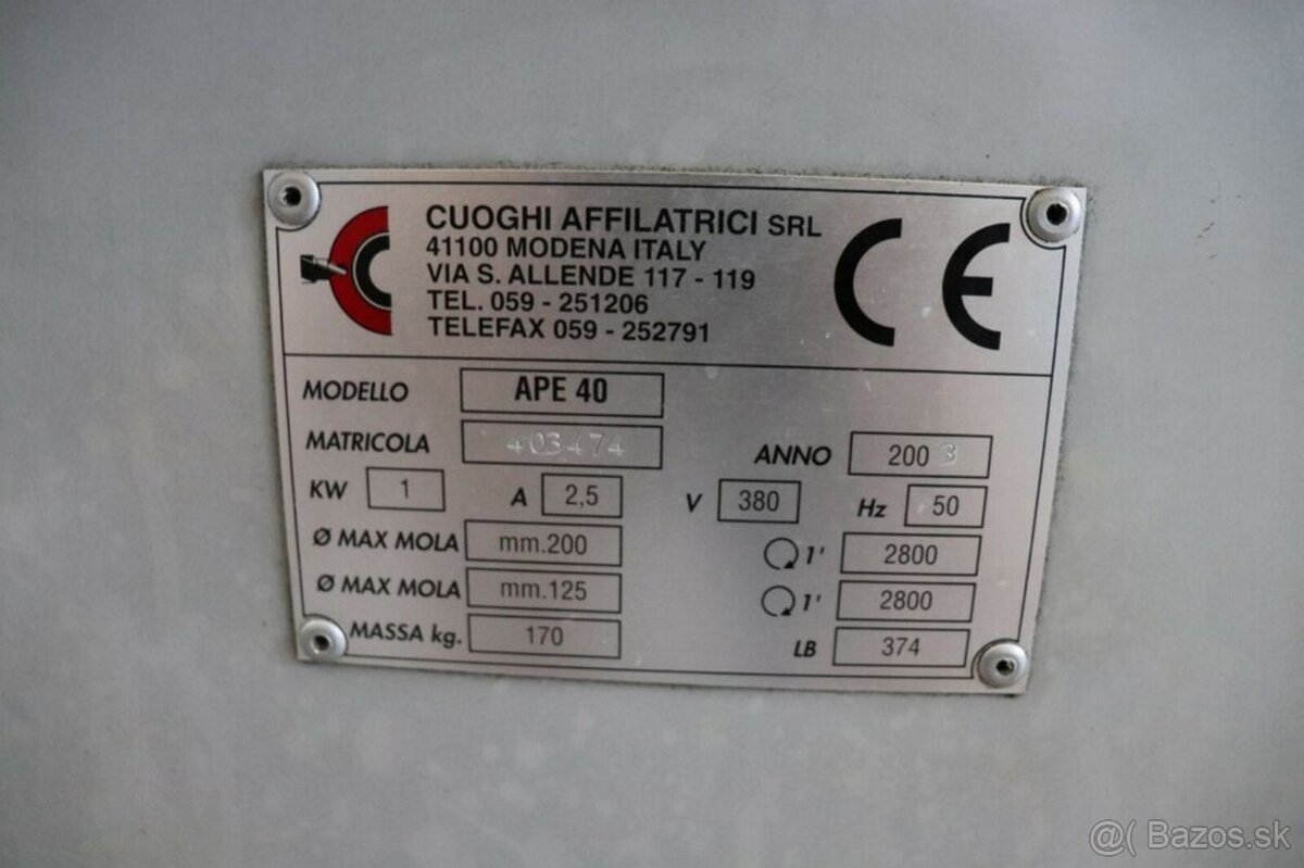 Cuoghi APE 40 brúska na vrtáky - 3