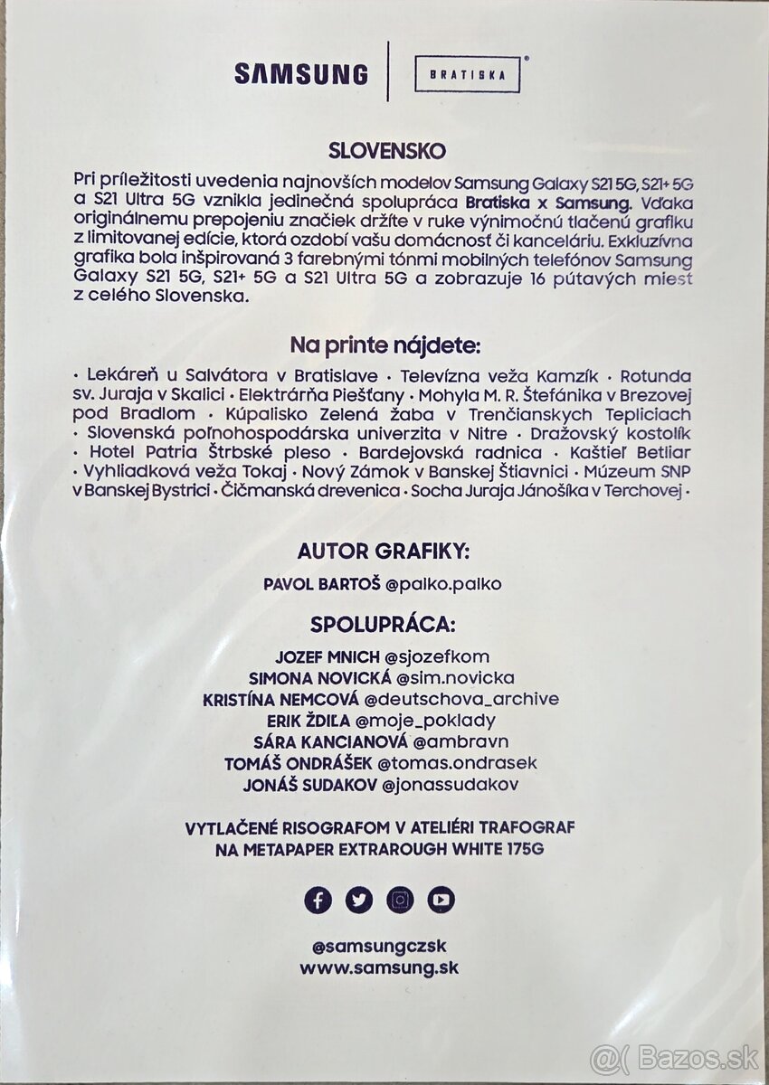 Limitovany print Slovensko od Bratiska - 3