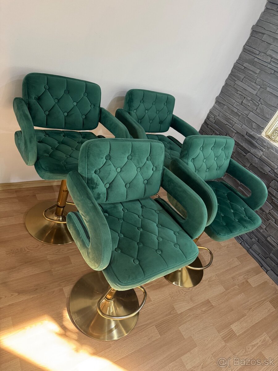 Otočné Zamatové stoličky - 3