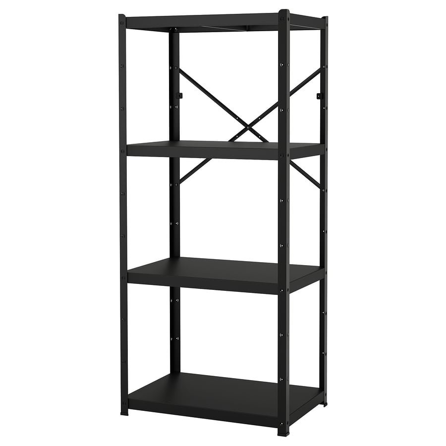 Ikea Bror - oceľové regále 85x55x190 cm - 3