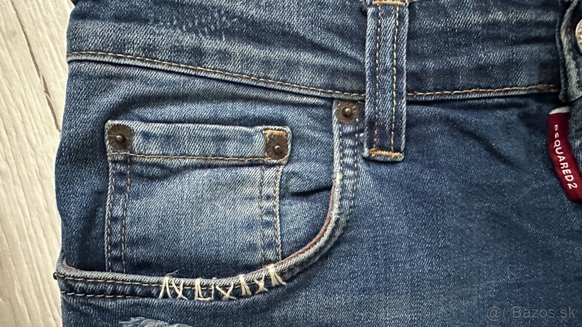 Pánske štýlové džínsy DSQARED2 -veľkosť 48 - 32/32 - 3