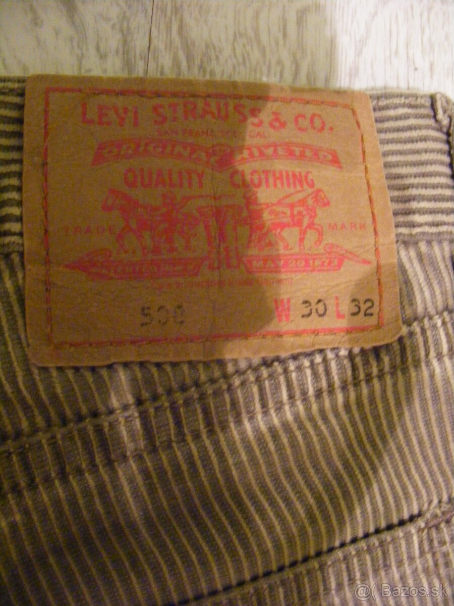 Pánske kordové džínsy a dámske džínsy Levi's - 3