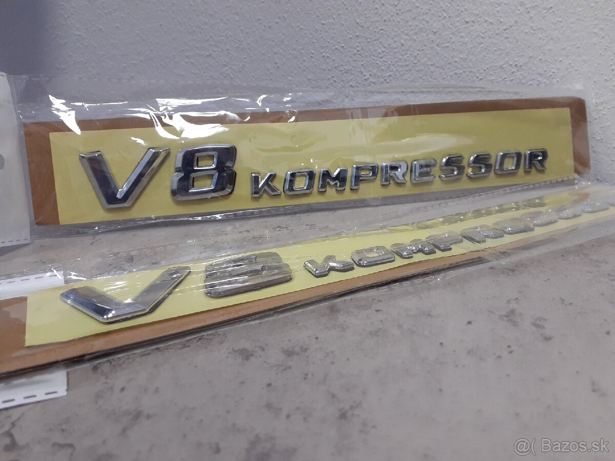 Logo znak Mercedes V8 Kompressor - 3